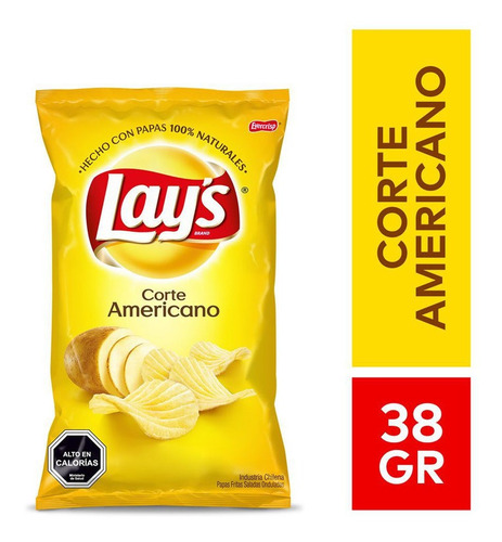 Papas Fritas Tamerc Lays 10*38 Gr(3unidad)-super