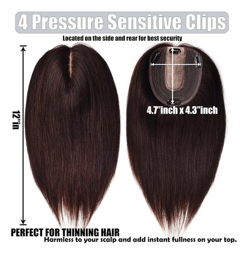 Extensiones De Cabello Humano Real Para Mujer, Sin Flequillo