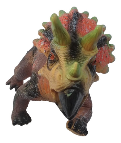 Dinosaurio De Goma Con Sonido Tricératops