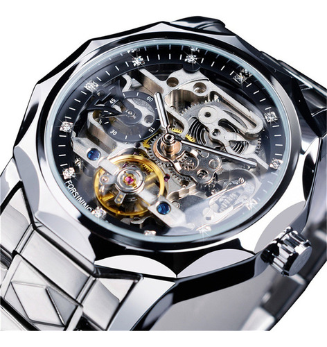 Hyt. Reloj Mecánico Automático 199 De Acero Inoxidable