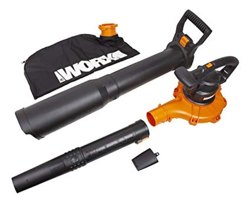 Worx Wg518 12 Amperios Soplador De Hojas De 2 Velocidades, T