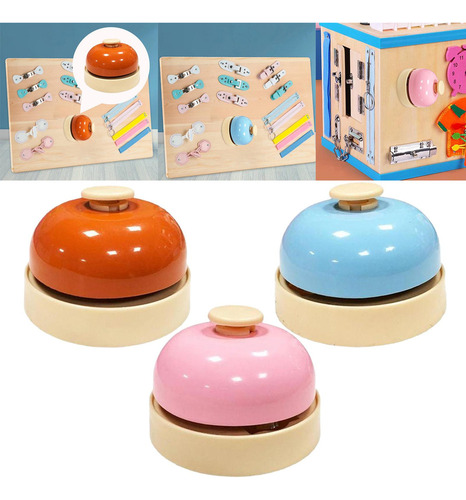 P 3x Montessori Toy Sensory Busy Boards Accesorios Campana