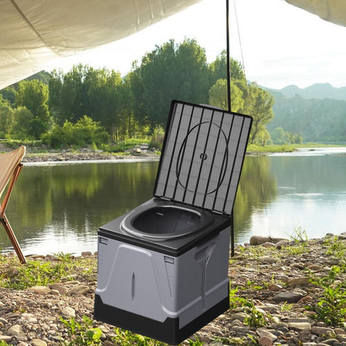 Inodoro Plegable Para Acampar, Inodoro Portátil Con Tapa