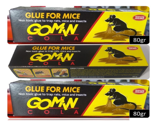 3 Pegante Gomin Raton 80gr X3