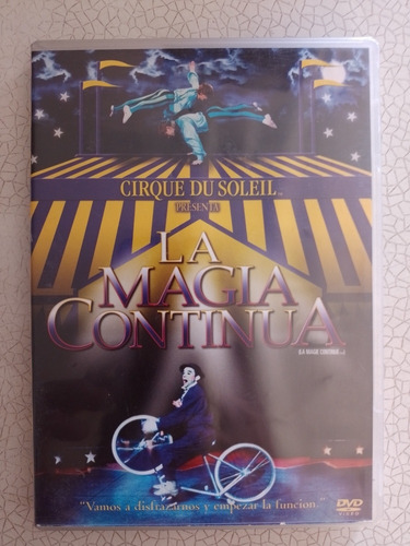 Cirque Du Soleil La Magia Continua Dvd La Plata