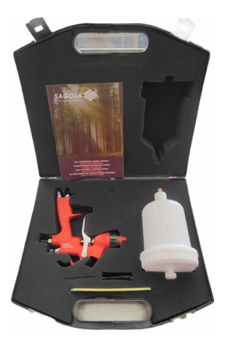 Pistola De Gravedad Sagola 3300 Gto 1.4mm Hvlp Maletín