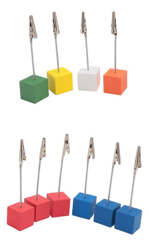 Soporte Para Números De Mesa, 10 Unidades, Bloque De Madera