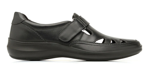 Zapato Flat Abertura Dama Flexi 25905 Casual Confort Negro