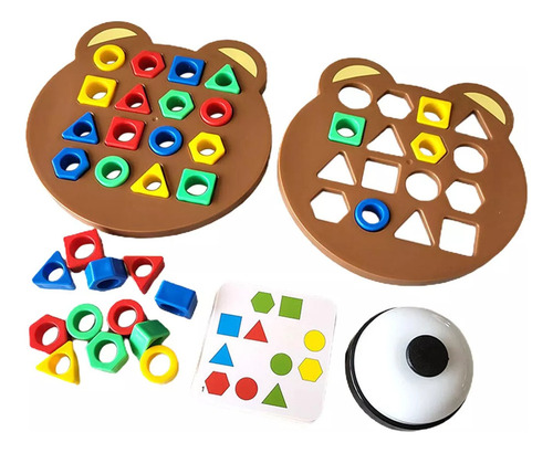 Juegos De Mesa Con Formas Geométricas Para Niños, Juguetes.