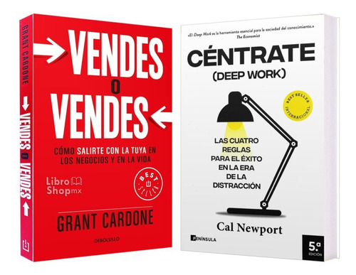 Vendes O Vendes + Céntrate Deep Work Pack 2 Libros