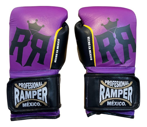 Guantes De Boxeo Ramper - Piel 12oz Violeta