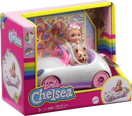 Barbie Chelsea Automovil Y Mascota