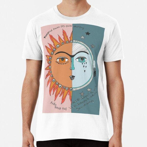 Remera Frida Kahlo Sol Luna Algodon Premium