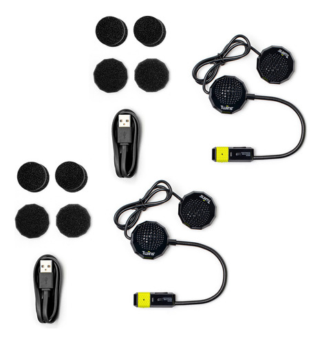 Kit Intercomunicador Bluetooth Casco Moto Twiins Hf2 + Hf3