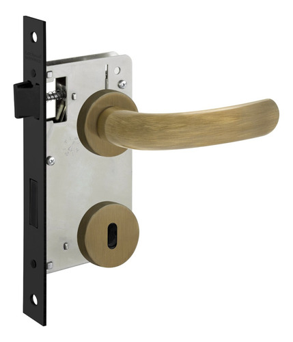 Fechadura Lockwell Interna Design Uno 45mm Roseta Antique