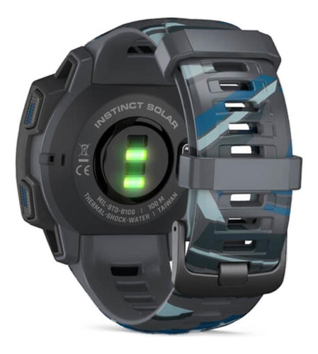 Imagen 3 de 3 de Smartwatch Garmin Solar Instinct Surf 0.9" caja 45mm de polímero reforzado con fibra pipeline, malla pipeline de silicona y bisel pipeline de polímero reforzado con fibra