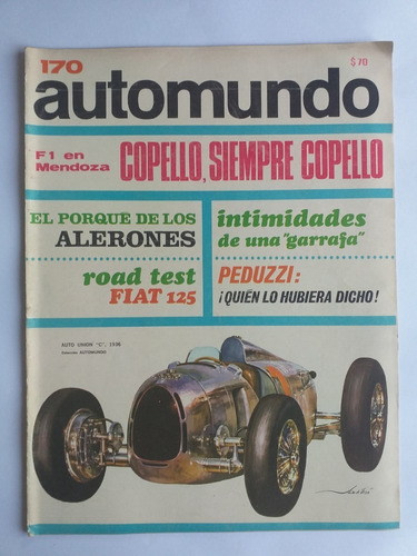 Revista Automundo Nro. 170 - Agosto 1968 *