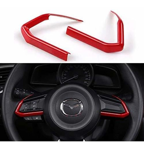 Duoles 2 Pcs Red Abs Car Styling Accesorios Para Automovile