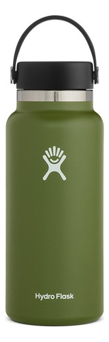 Botella Térmica Hydro Flask 946 Ml Boca Ancha Color Oliva