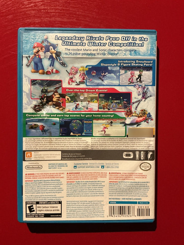 Mario & Sonic At The Sochi 2014 Olympic Winter Games (Usado)