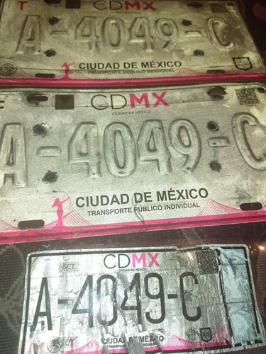 Placas Taxi Cd De México 