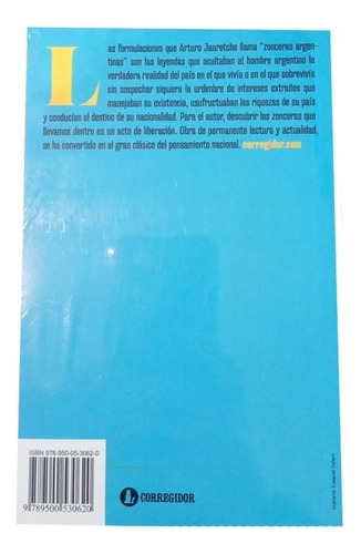 Manual De Zonceras Argentinas - Jauretche - Corregidor Libro