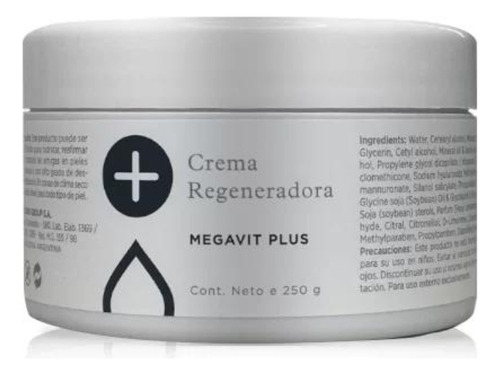 Crema Regeneradora Megavit Plus Brillo Elasticidad 250 Icono Tipo de piel Todo tipo de piel