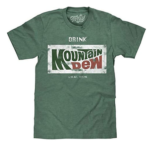 Tee Luv Retro Drink Mountain Dew Shirt - Camiseta Con Logo M