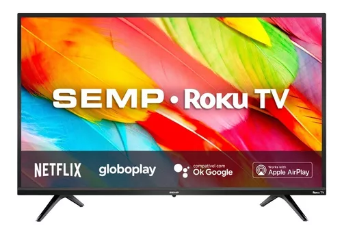 Smart Tv Led 32'' Com Roku R6500 Dual Band Semp Bivolt