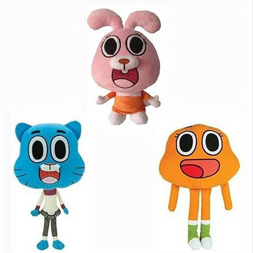 El Maravilloso Mundo De Gumball, Peluches Para Niños, 3pcs