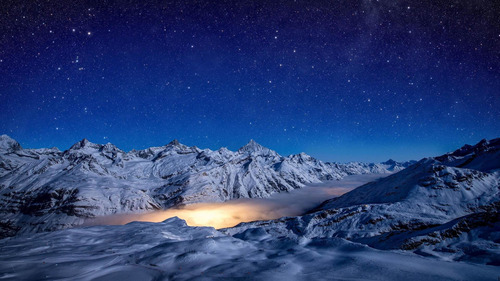 Cuadro 20x30cm Nieve Paisaje Nevado Naturaleza Hermoso M7