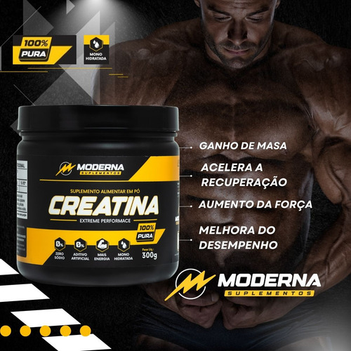 Creatina Monohidratada Moderna Suplementos 40g Envelope