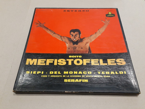 Mefistófeles, Boito, Del Monaco - 3 Lp Nacional Excelente