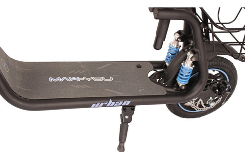 Imagen 8 de 10 de Monopatin Electrico C1 Asiento Y Canasto 25 Km/h 380w