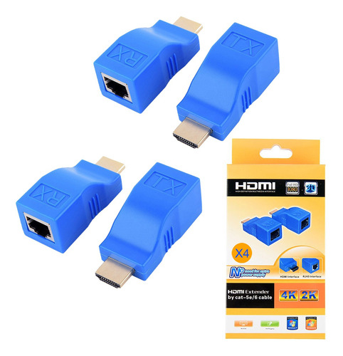 Extensor Hdmi A Hdmi Cable De Red 30m Cable Cat6 Rj45 1080p