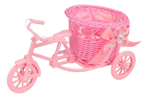 Cesta De Flores Artificiales Para Bicicleta, Cesta De