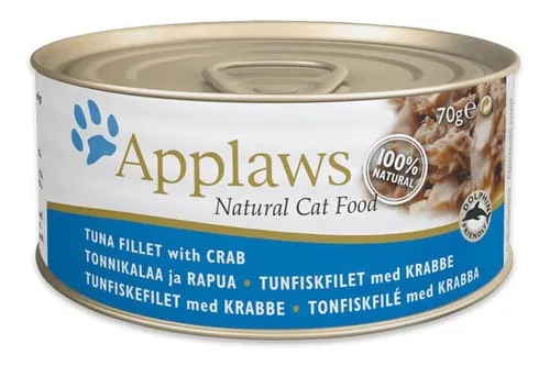 Applaws Gato Sabor Atún Con Cangrejo Lata 70 Gr