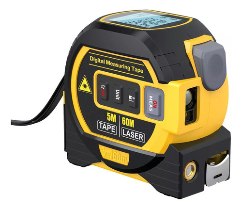 3-in-1 Laser Measure 5m With Lcd Backlight Tape Measure