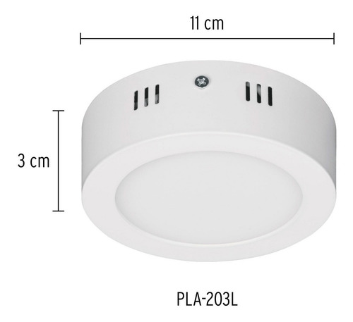 Lampara Plafon Led Sobreponer Redonda Calidad 6w 48256