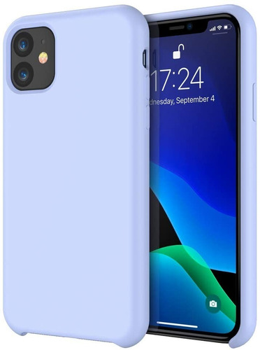 Forros De Silicon Para iPhone 11, 6.1 Color Azul Claro 