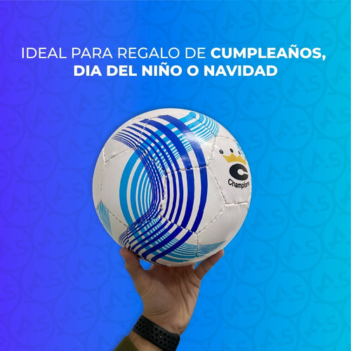 Pelota De Futbol N°5 Profesional Champions Cuero Sintetico