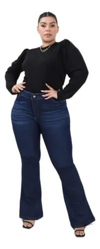 Jeans oxford tiro alto outlet talles grandes