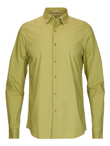 Camisa M/l Rockford Trento Verde Hombre