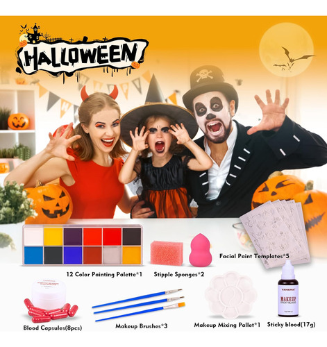 Vaneria Sfx Kit De Maquillaje, Kit De Maquillaje De Hallowee