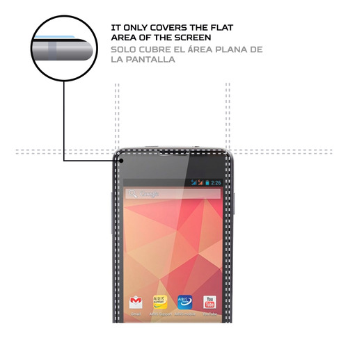 Protector Mica Pantalla Para Airis Tm420