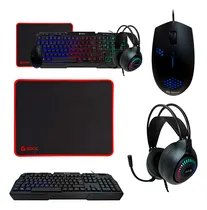 Comprar Combo Teros Te-4063n, Teclado Multimedia, Mouse, Headset, Ms
