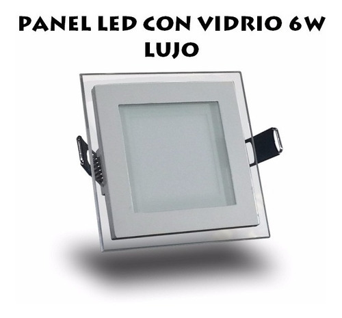 Lampara 6w Led Panel Spot Ojo De Buey Con Vidrio Techos Lujo