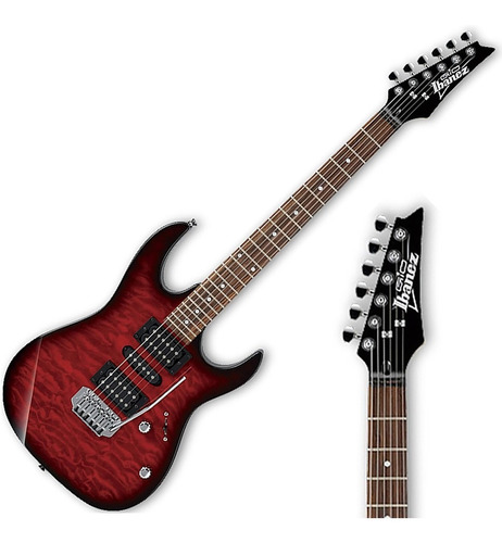 Guitarra Eléctrica Ibanez Grx70 Qa Trb Maple - Om
