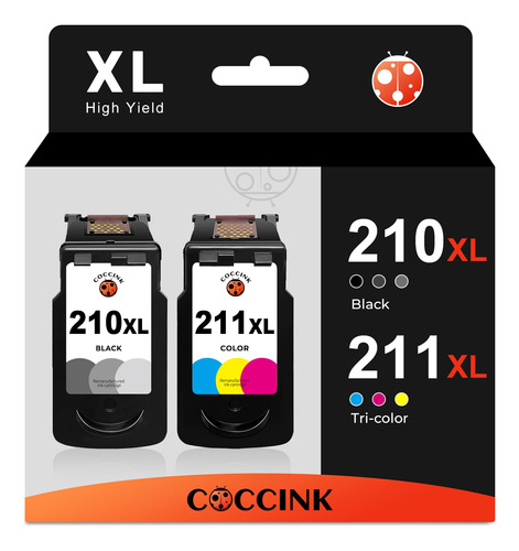 Coccink 210xl 211xl Cartucho De Tinta De Repuesto Para Cano.