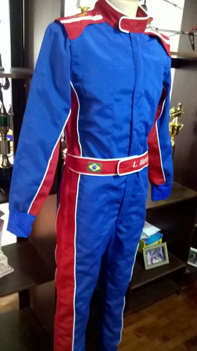 Macacão Para Kart Lcexport Com Recortes Laterais. Com Forro